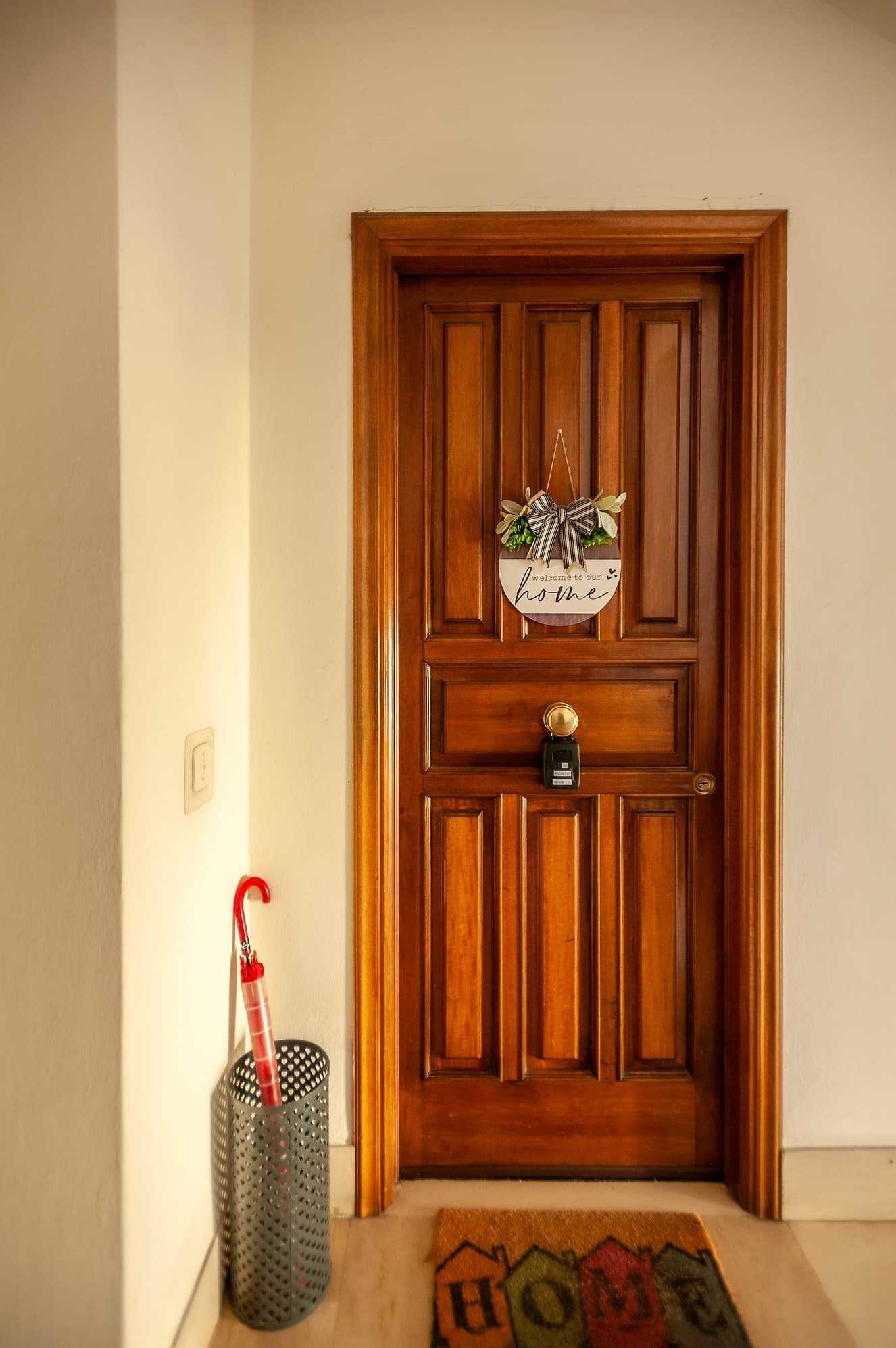 Vista della porta d'ingresso